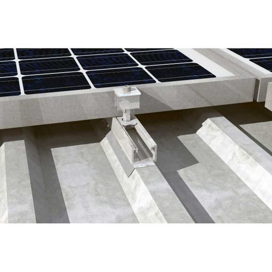 Profilo Solar-Metal 4.45 metri per pannelli fotovoltaici su lamiera grecata Fischer 00567412